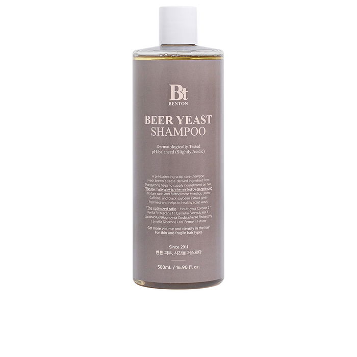 Benton Shampoing Levure de Bière 500 ml Fortifiant et Revitalisant Cheveux Benton Shampoing Levure de Bière 500 ml Fortifiant et Revitalisant Cheveux