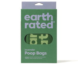 Earth Rated Sacs à déchets pour animaux de compagnie Lavande (120 unités)