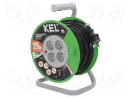 KEL Rallonge réseau H05VV-F 3G1,5mm² 20m noir