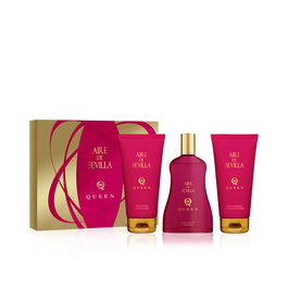 Aire Sevilla Lot Reine 3 pcs : Eau de Toilette 150 ml, Gel Douche 150 ml, Crème Hydratante 150 ml