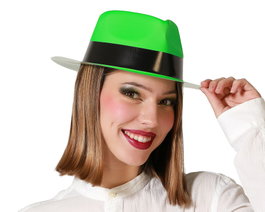 Atosa Sombrero Circo Vert Néon Femme Adulte