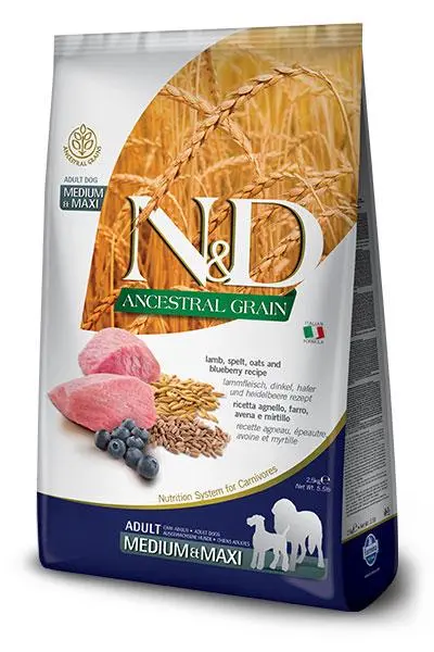 Farmina ND Dog Ancestral Medium Maxi Cordero 2,5kg Farmina ND Dog Ancestral Medium Maxi Cordero 2,5kg