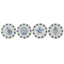 Décoration murale Home ESPRIT Bleu Blanc méditerranéen 30 x 3 x 30 cm (4 Unités)