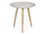 Giftdecor Table en Bois avec Décoration Mandala Blanc 40 cm (Set de 6)