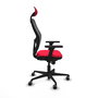 Chaise de Bureau avec Appui-tête Jorquera Piqueras y Crespo 3D036G1 Rouge