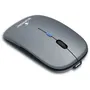 Souris sans fil Bluestork M-WL-OFF105 Silencieuse - Bluetooth 5.0 / dongle USB 2.4 GHz, ultra-plate, gris et noir