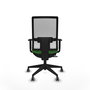 Piqueras y Crespo Chaise de Bureau Horna Vert et Blanc