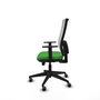 Piqueras y Crespo Chaise de Bureau Horna Vert et Blanc