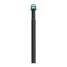 Rei 401e Pied rond extensible en acier noir Ø30 x 180/300 mm