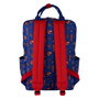 Loungefly Sac à dos nylon taille 43 cm, thème Superman Marvel, bretelles ajustables, détails brillants et brodés