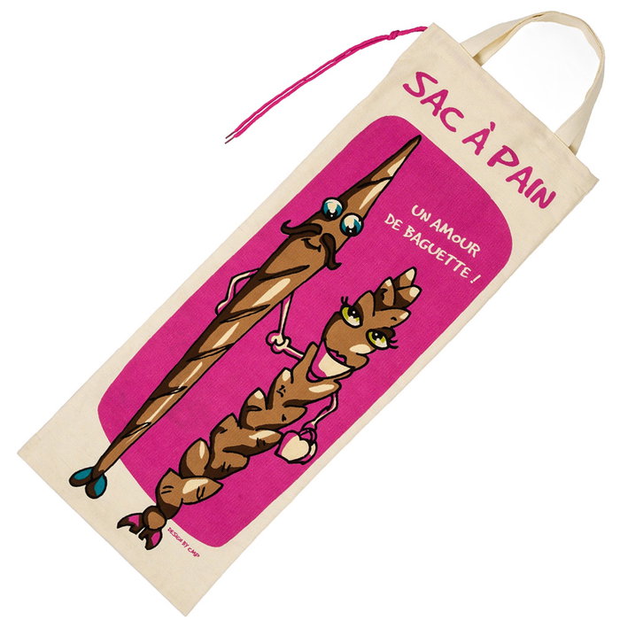 Cook Concept Sac à pain en coton 27x70 cm assorti