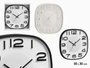 GIFTDECOR Horloge Carrée 30x30 cm - Noir et Argent