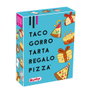 Lúdilo - Jeu de cartes Taco, Gorro, Tarta, Regalo, Pizza (Réf. 803105) - Jeu d'ambiance et de rapidité en espagnol/portugais - À partir de 8 ans