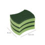 WOLFPACK LINEA PROFESIONAL Lot de 3 éponges vertes avec fibre abrasive