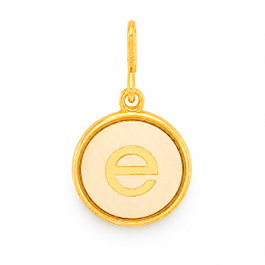 Alex And Ani Charm Lettre E ACA BR Dorée