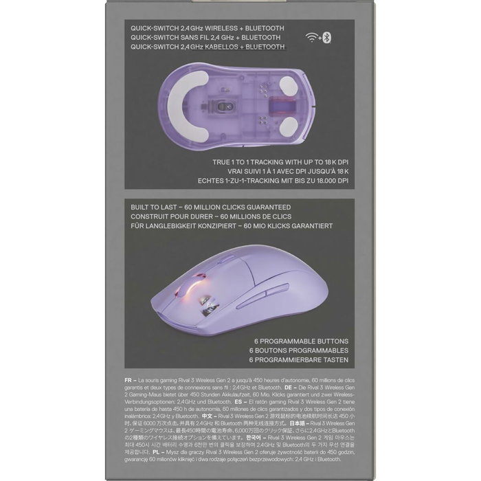 Souris SteelSeries 62525 Lavande