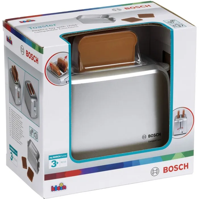 Bosch - Grille-pain jouet KLEIN 9210 - Imitation pour enfant - Sans chauffage - Dès 3 ans - Pour cuisine d'imitation et développement de la créativité