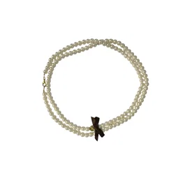 Shiseido Bracelet en métal avec perle blanche