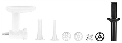 KitchenAid 5KSMSSA Emboutisseur à saucisses pour hachoir - Compatible lave-vaisselle, avec tubes 9.5 mm et 19 mm