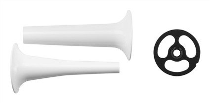 KitchenAid 5KSMSSA Emboutisseur à saucisses pour hachoir - Compatible lave-vaisselle, avec tubes 9.5 mm et 19 mm