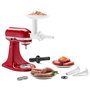 KitchenAid 5KSMSSA Emboutisseur à saucisses pour hachoir - Compatible lave-vaisselle, avec tubes 9.5 mm et 19 mm