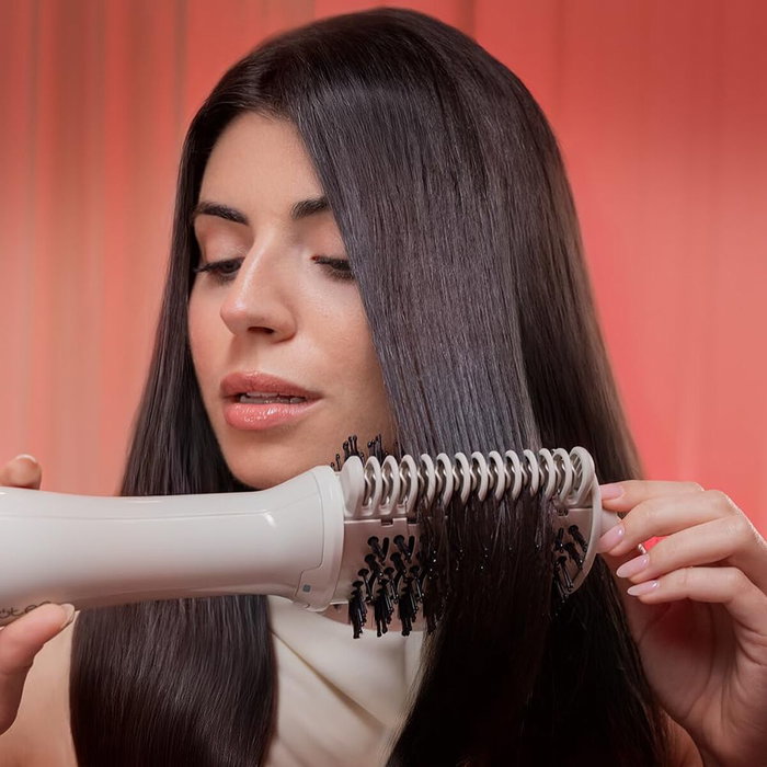 Brosse sèche-cheveux ionique Cecotec Air DryBold 1200W, 3 temp., volume, blanc Brosse sèche-cheveux ionique Cecotec Air DryBold 1200W, 3 temp., volume, blanc