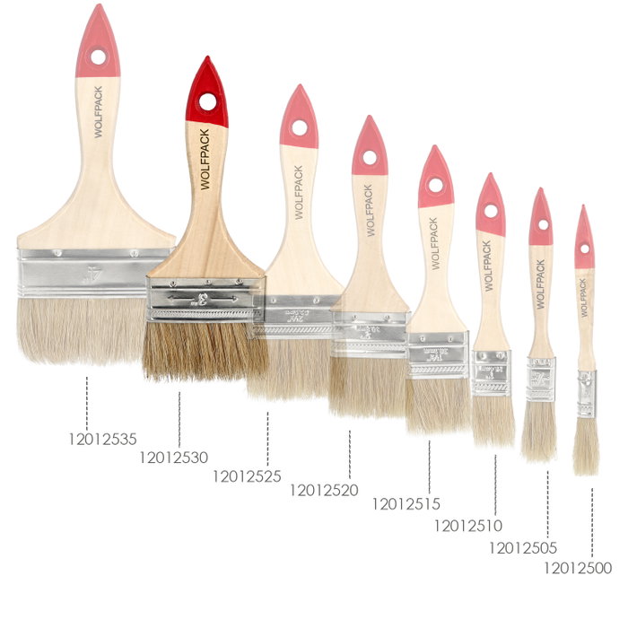 WOLFPACK LINEA PROFESIONAL Pinceau Brico double poils blancs Nº 27