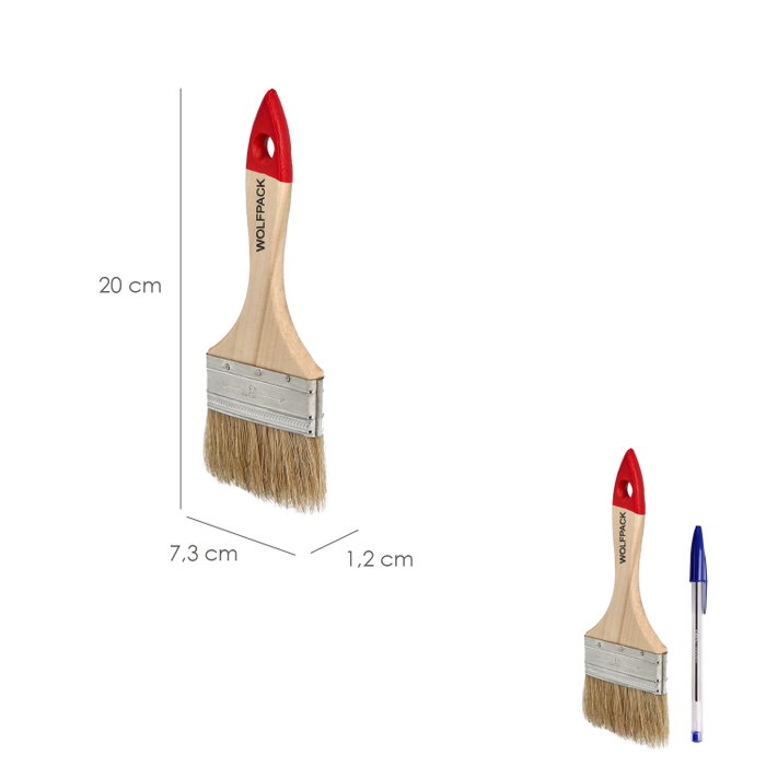 WOLFPACK LINEA PROFESIONAL Pinceau Brico double poils blancs Nº 27