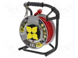 KEL Rallonge réseau HEAVY rouge 30m H05RR-F 3G2,5mm2