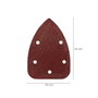 WOLFPACK LINEA PROFESIONAL Feuilles de ponçage delta velcro grain 80, pack de 10 pièces