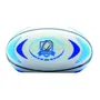 Lexibook - Réveil digital design ballon de rugby 3D avec veilleuse lumineuse, effets sonores rugby, écran LCD rétroéclairé, snooze, fonctionne avec piles AA
