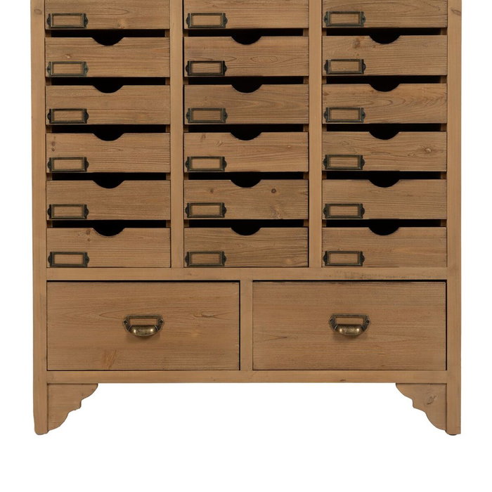 BigBuy Home Caisson à Tiroirs Beige Bois d'épicéa et MDF