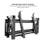 TooQ Support Mural VESA pour TV 45-70 Pouces Noir 70kg 200x200 à 800x400 mm Inclinable Orientable