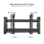 TooQ Support Mural VESA pour TV 45-70 Pouces Noir 70kg 200x200 à 800x400 mm Inclinable Orientable