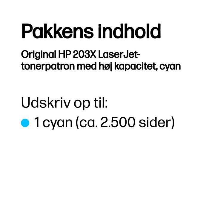 HP Cartouche de toner 203X CF541X Cyan XL