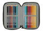 Safta Plumier Triple 37 Pièces pour Crayons - Dimensions : 12,5 x 19,5 x 5,5 cm