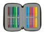 Safta Plumier Triple 37 Pièces pour Crayons - Dimensions : 12,5 x 19,5 x 5,5 cm