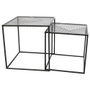 Home Deco Factory Ensemble de 2 Tables Gigognes Riga en Métal