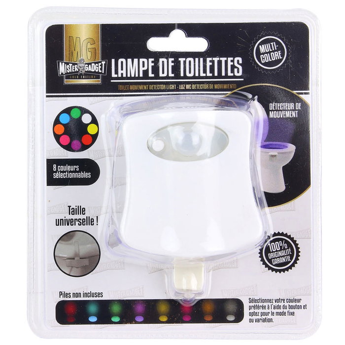 Mister Gadget Lampe WC avec détecteur de mouvement