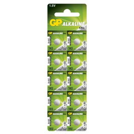 GP Pile bouton alcaline LR41 1,5V, Pack de 10