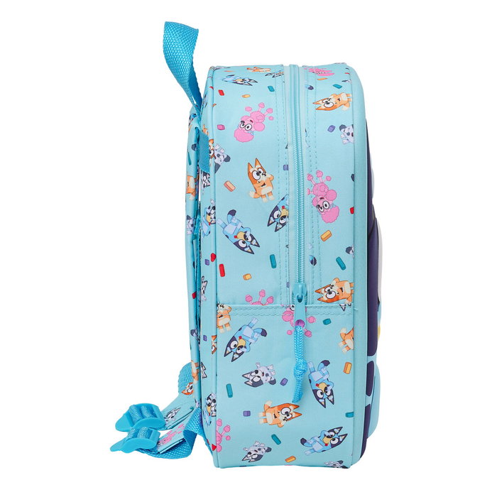 SAFTA Sac à dos 3D Bluey bleu ciel