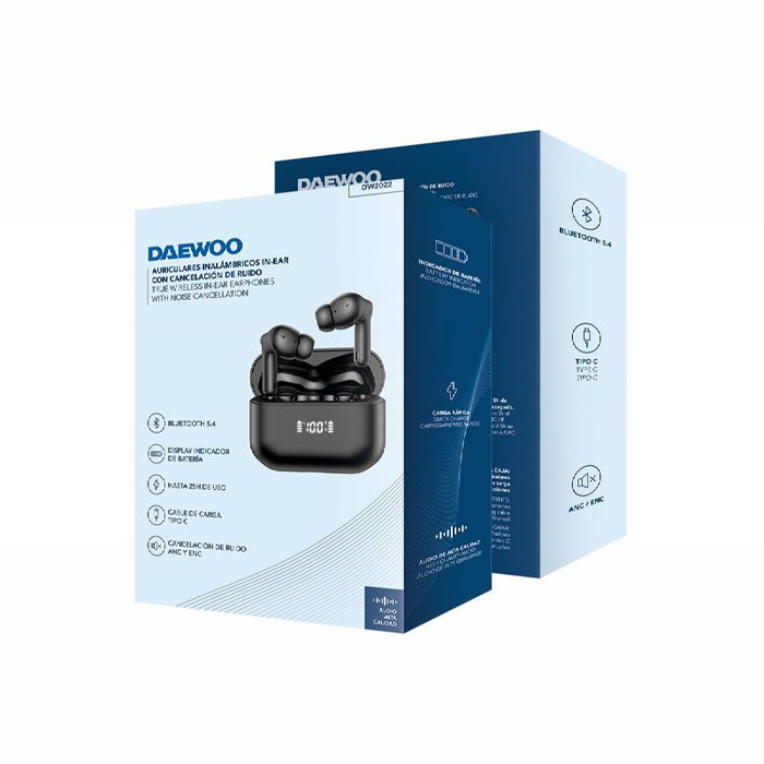 Écouteurs sans Fil à Charge Magnétique Daewoo DW2022 Noir