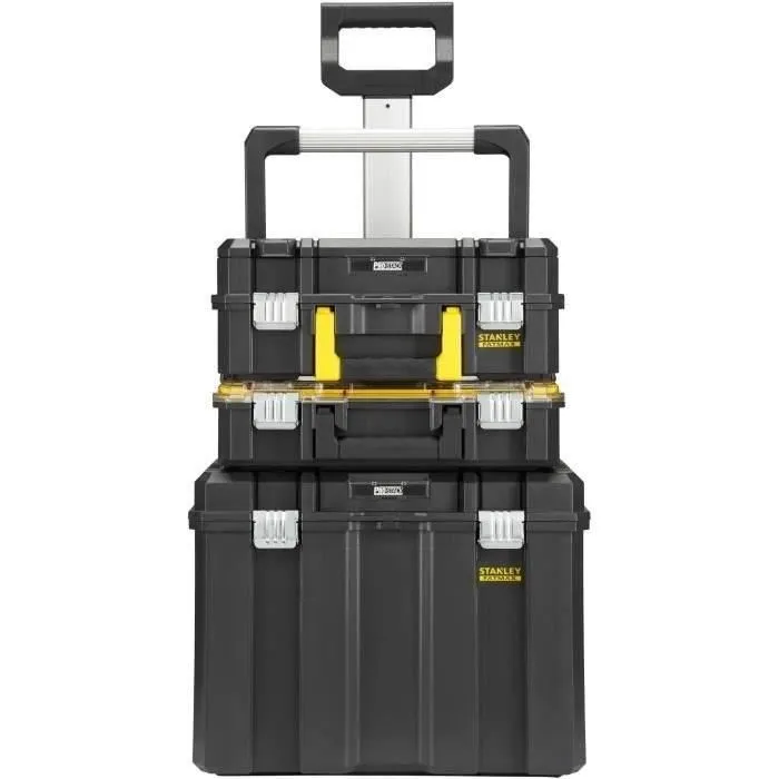Stanley FMST1-80103 Tour de rangement mobile 3 modules PRO-STACK - Mallette, organiseur et boîte roulante - Système modulaire Stanley FMST1-80103 Tour de rangement mobile 3 modules PRO-STACK - Mallette, organiseur et boîte roulante - Système modulaire