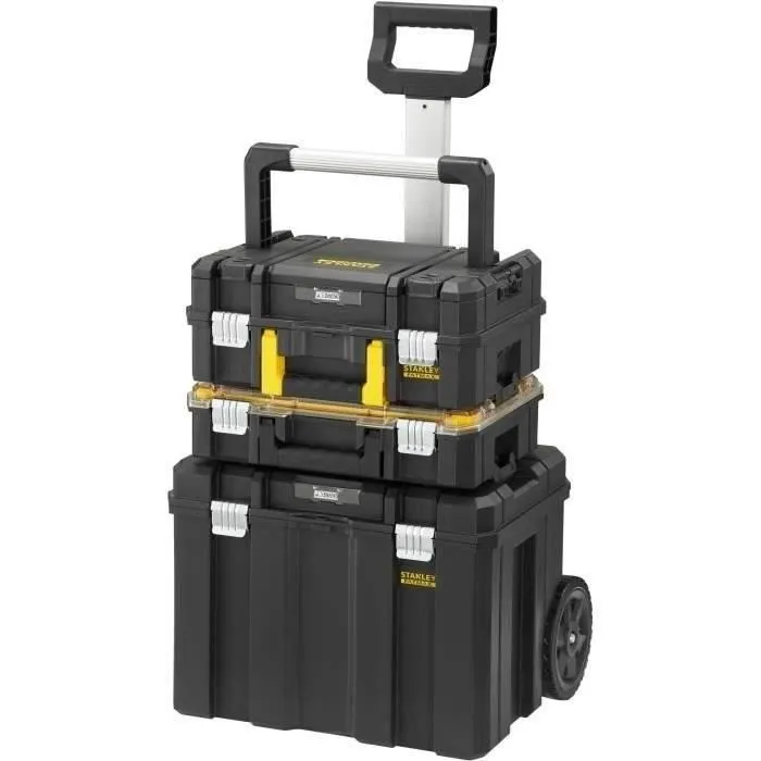 Stanley FMST1-80103 Tour de rangement mobile 3 modules PRO-STACK - Mallette, organiseur et boîte roulante - Système modulaire Stanley FMST1-80103 Tour de rangement mobile 3 modules PRO-STACK - Mallette, organiseur et boîte roulante - Système modulaire
