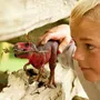 Schleich Figurine Dinosaure Tyrannosaurus Rex Rouge 72068 avec Mâchoires Mobiles - Jouet Réaliste à Partir de 4 Ans