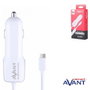 AVANT CONNECT Chargeur de voiture avec câble micro USB spirale 1A noir