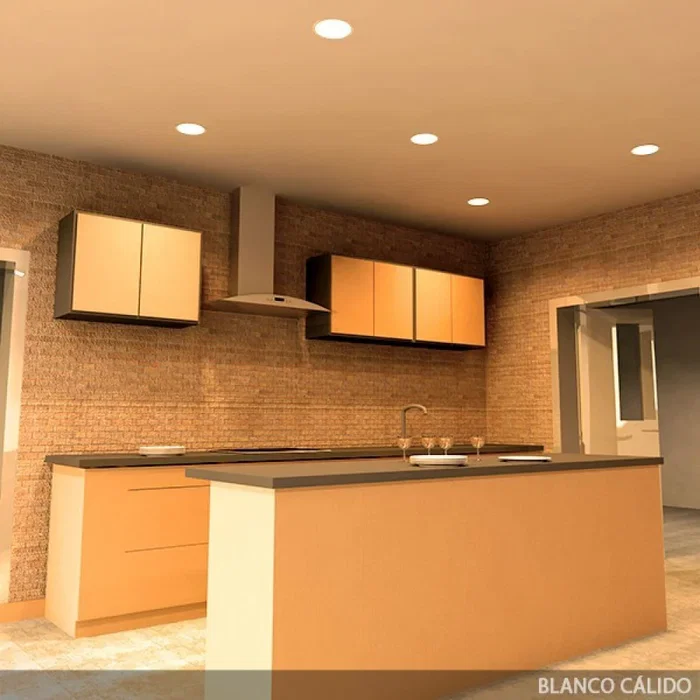 BX3 LIGHT Plaque LED circulaire empotrable 12W 860lm 3000K blanc chaud 40 000h, référence BX3-CIR12W-WW