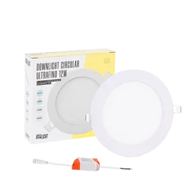 BX3 LIGHT Plaque LED circulaire empotrable 12W 860lm 3000K blanc chaud 40 000h, référence BX3-CIR12W-WW