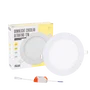 BX3 LIGHT Plaque LED circulaire empotrable 12W 860lm 3000K blanc chaud 40 000h, référence BX3-CIR12W-WW