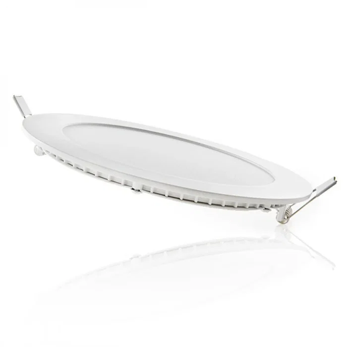 BX3 LIGHT Plaque LED circulaire empotrable 12W 860lm 3000K blanc chaud 40 000h, référence BX3-CIR12W-WW